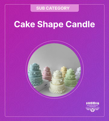 Cake Shape Designer Candle