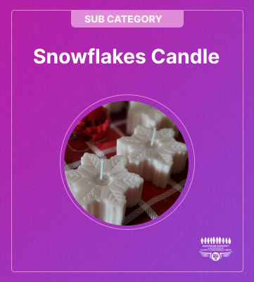 Snowflakes Candle