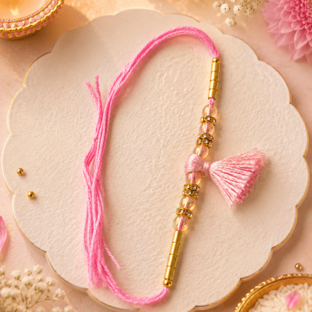 Pink-Tassel-Grace-Rakhi